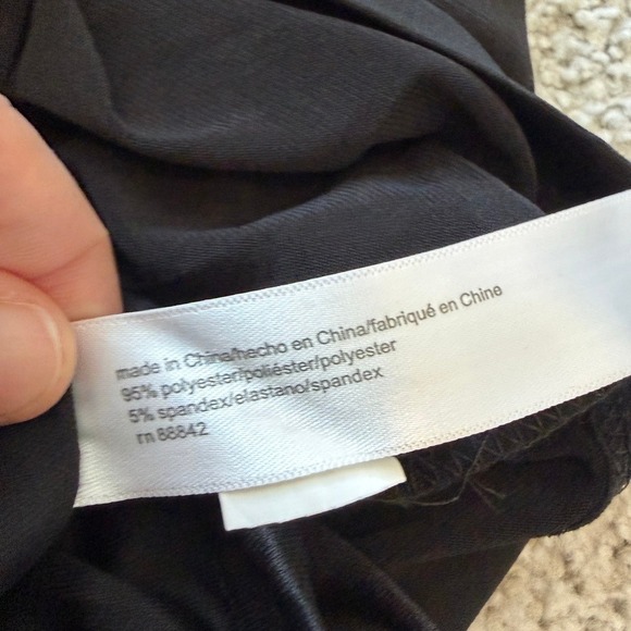 Eloquii Faux Wrap Maxi Dress Womens 18 Black V Neck NWT Formal Elegant - Picture 7 of 13